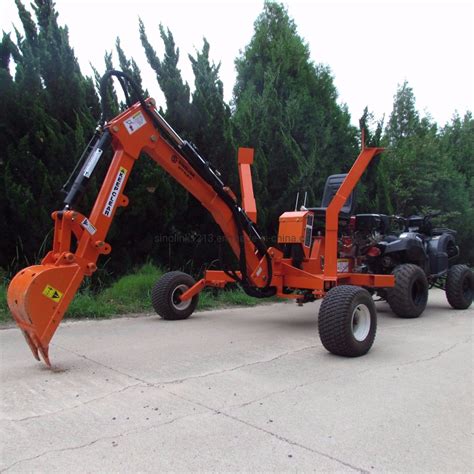 mini towable backhoe digger|towable backhoe with hydraulic outriggers.